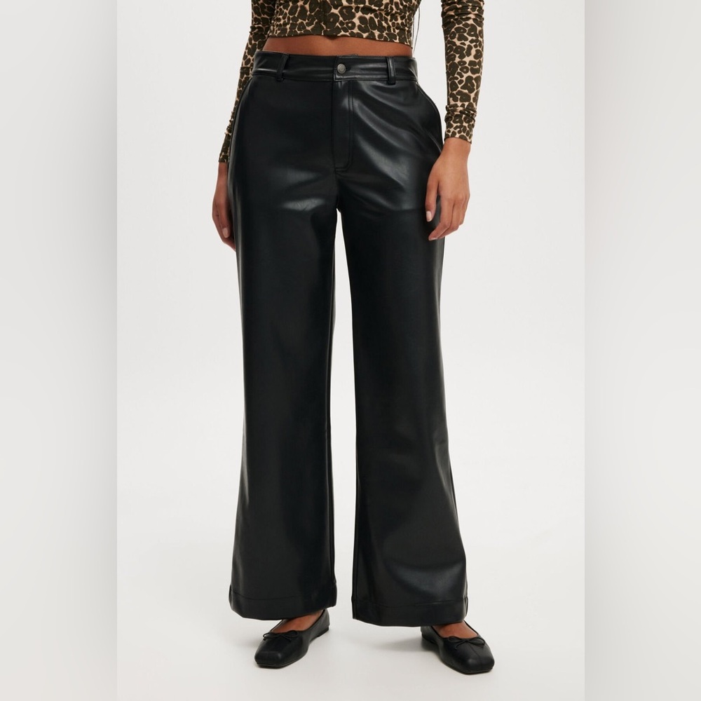 Faux Leather Pants